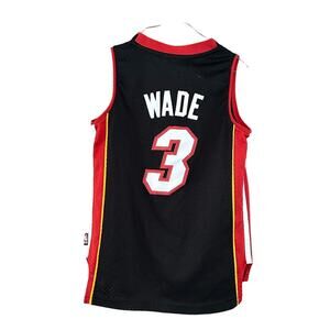 DWYANE WADE Vintage Miami Heat NBA Basketball Reebok Swingman Jersey kids size 8